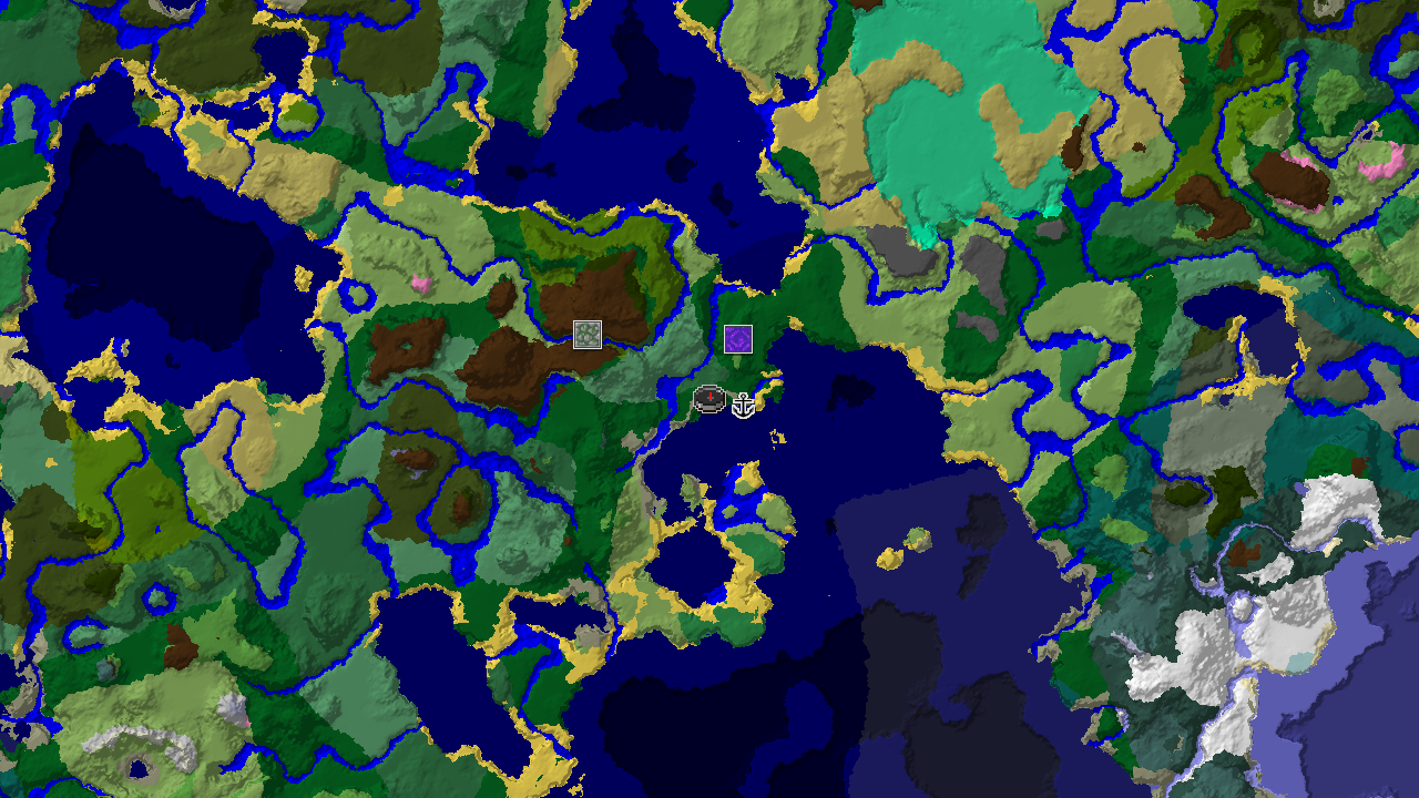 Jungle Temple and Shipwreck Near Forest Spawn