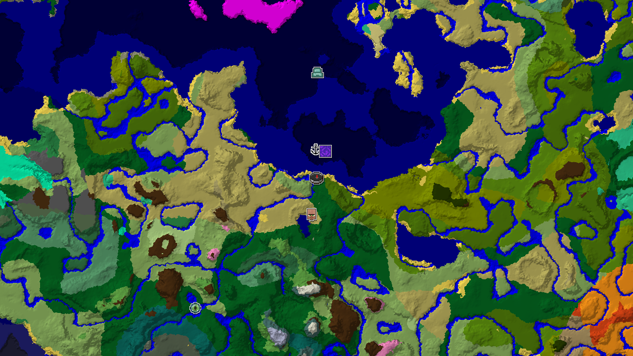 Waterside Village, Jungle, and Savanna Near Spawn