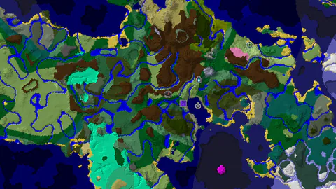 Ancient City Near Spawn with Varied Forests