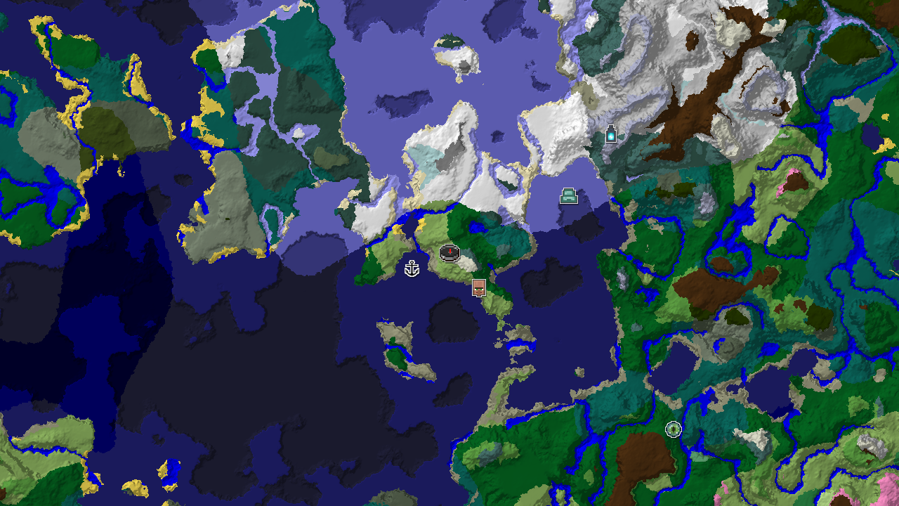Spawn in Plains with Nearby Villages and Cold Oceans