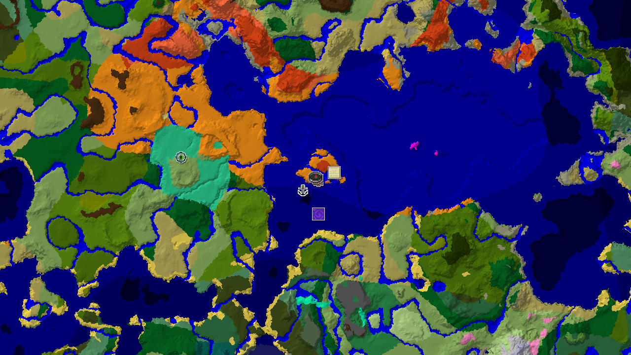 Desert Spawn with Three Starter Structures Nearby