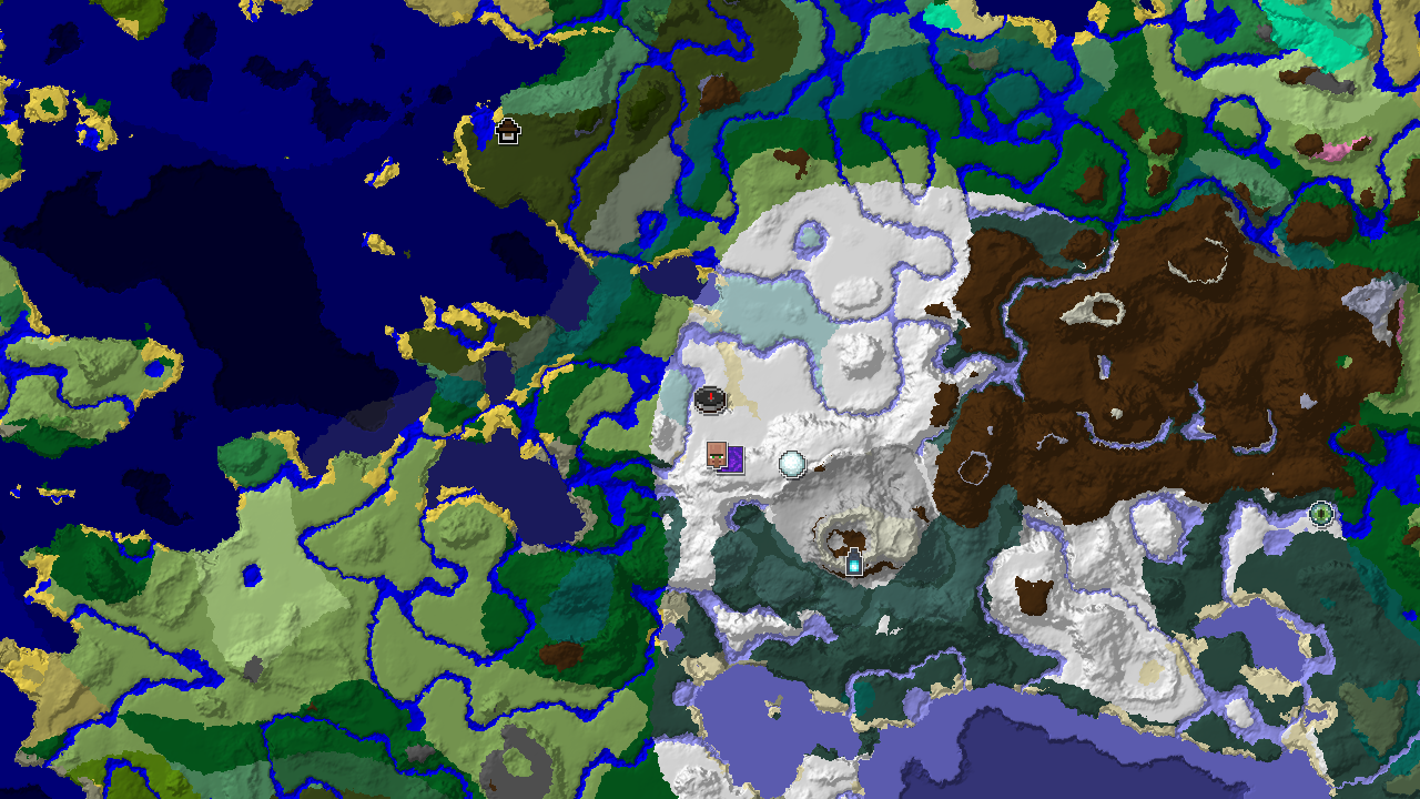 Ice Spikes and Ancient City Near a Snowy Spawn