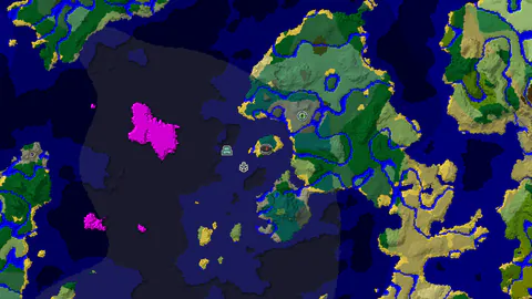 Ocean Monument Near Spawn in a Cold Ocean World