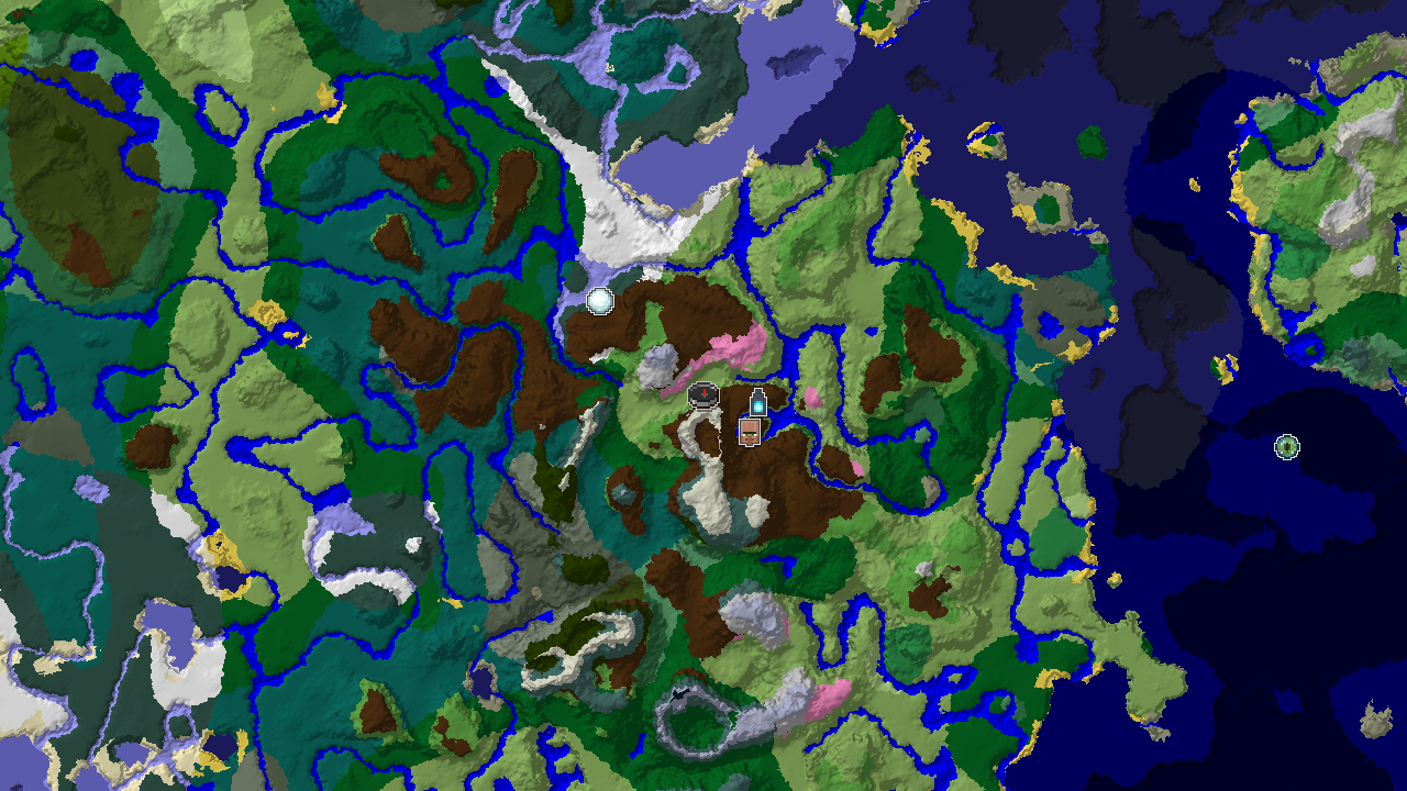 Spawn Near Ancient City, Peaks, and Cherry Grove