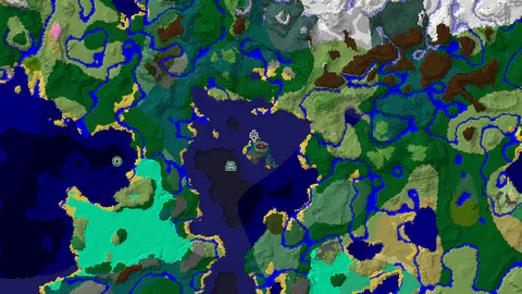Taiga Spawn with a Nearby Ocean Monument
