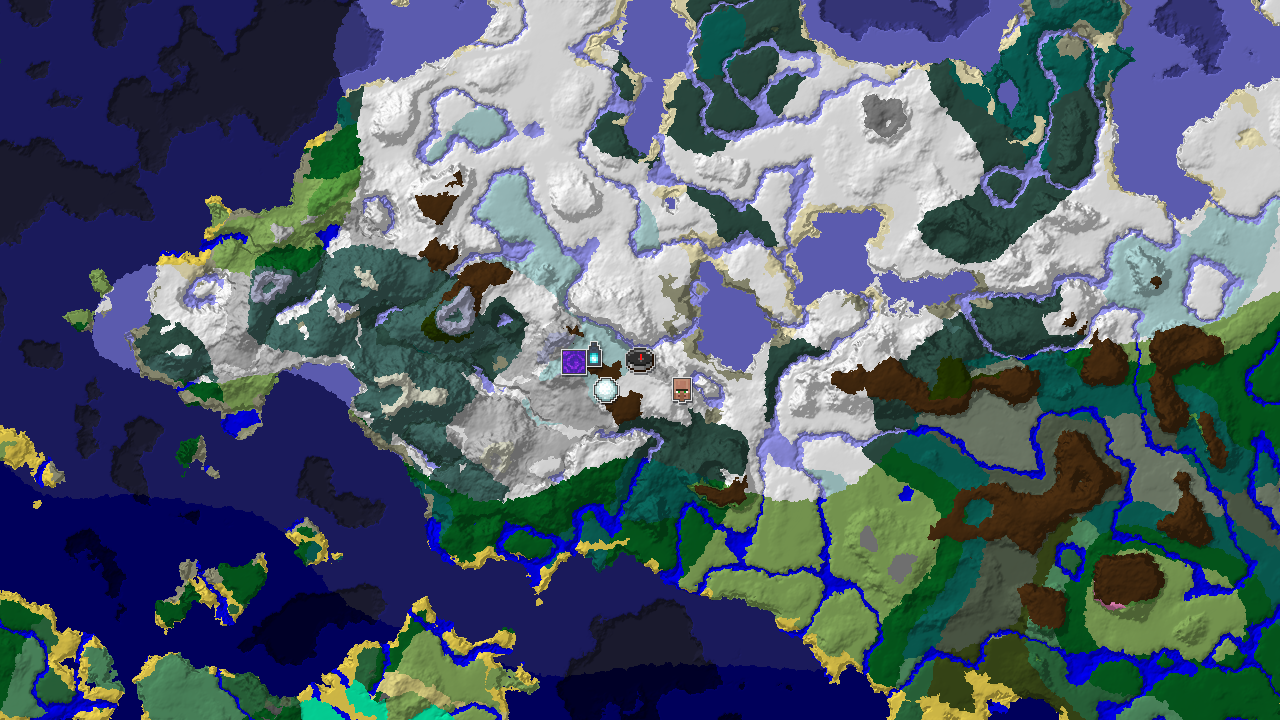 Ice Spikes Spawn with Nearby Ancient City and Village