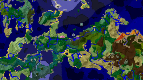 Ocean Monument Near Spawn in a Biome-Rich World