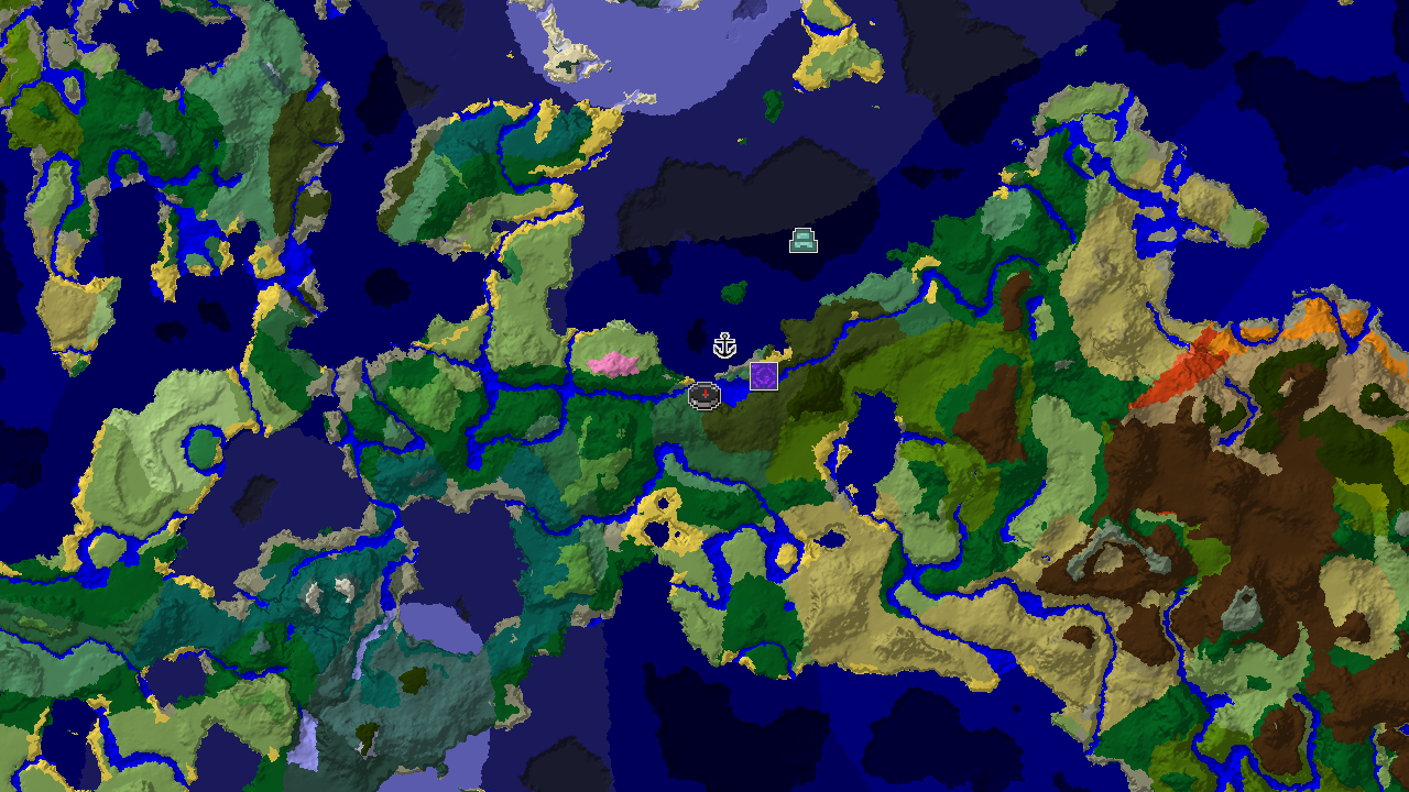 Ocean Monument Near Spawn in a Biome-Rich World