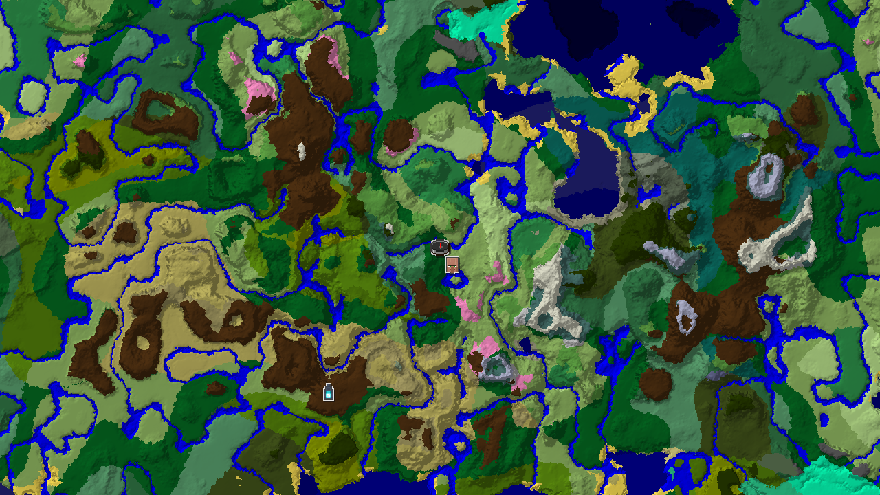 Forest Spawn with a Close Village and Distant Ancient City