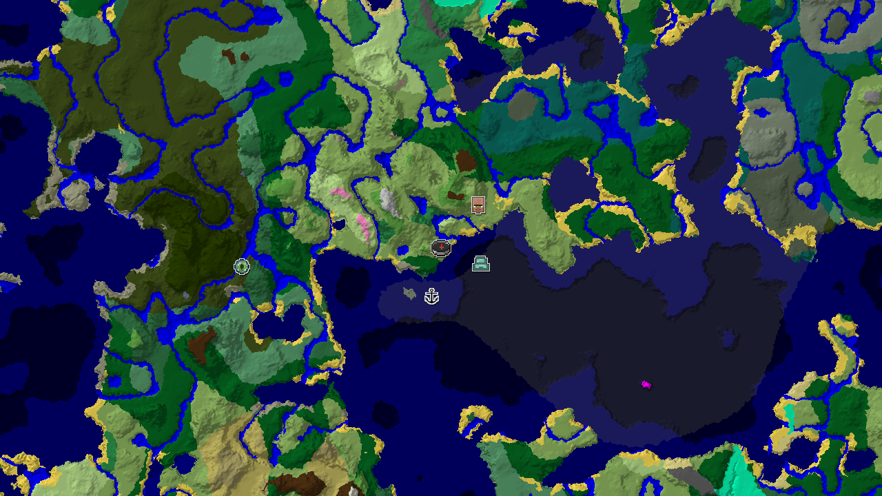 Spawn Near a Flower Forest and Multiple Ocean Structures
