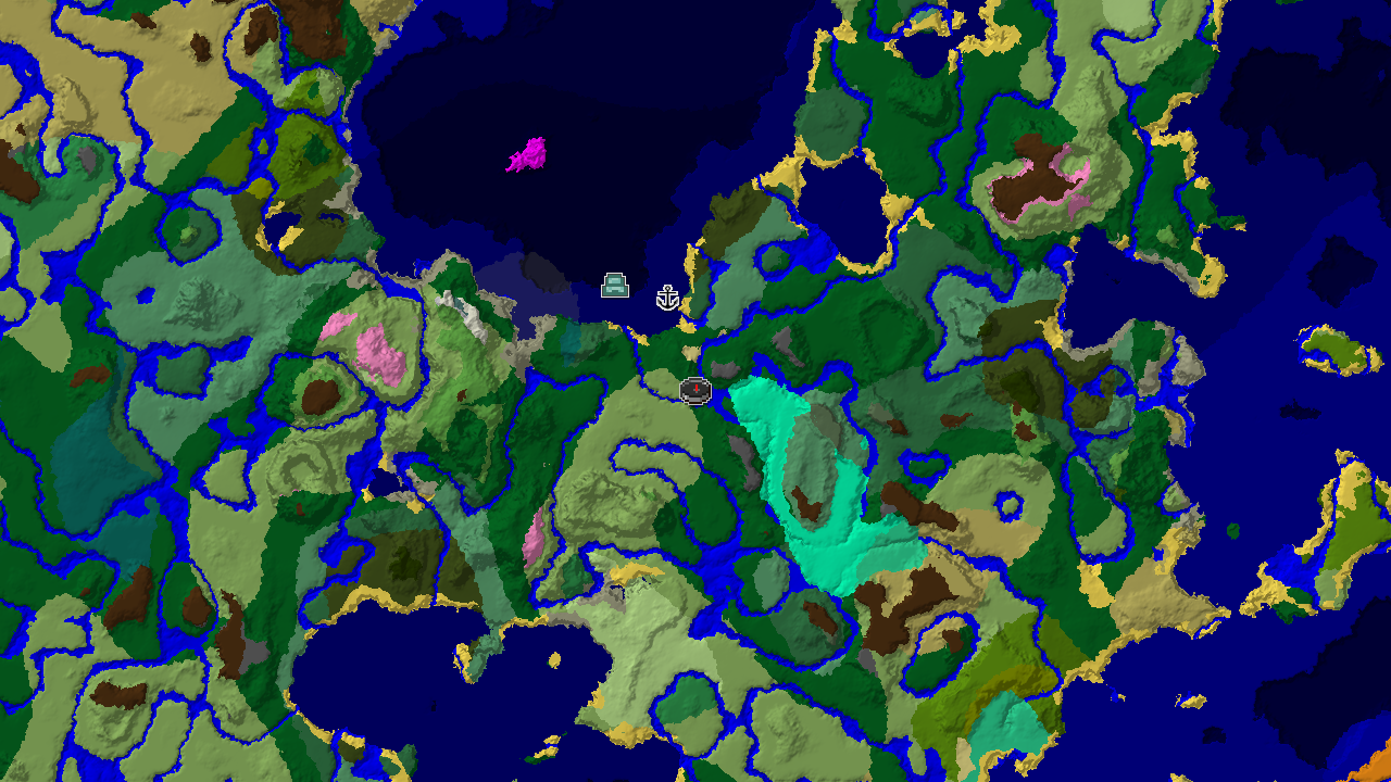 Ocean Monument Near Spawn in a Lush Forest World