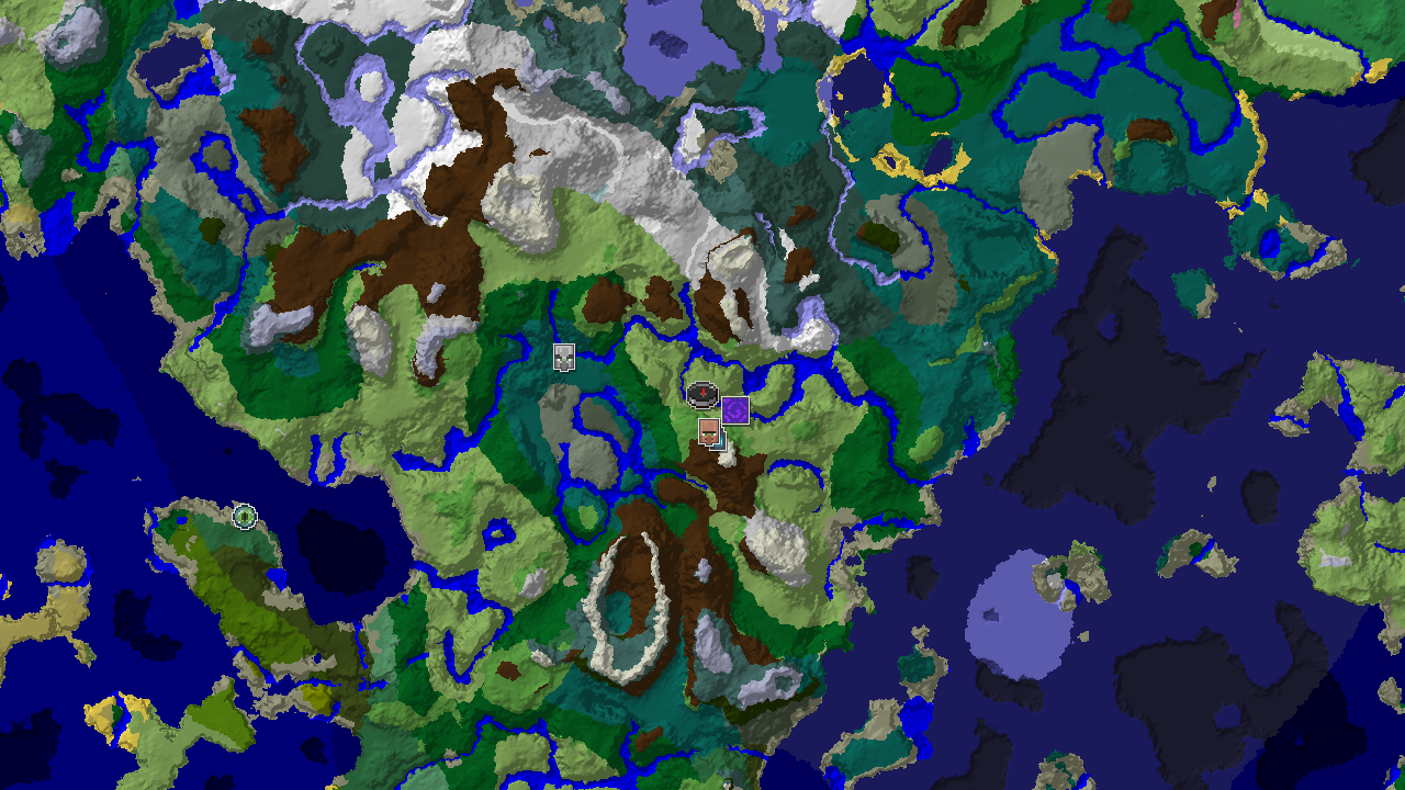 Ancient City Near Spawn in a Taiga Mountain World