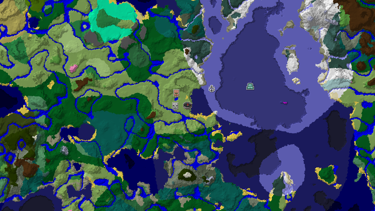 Spawn Near a Plains Village and Frozen Ocean Shores