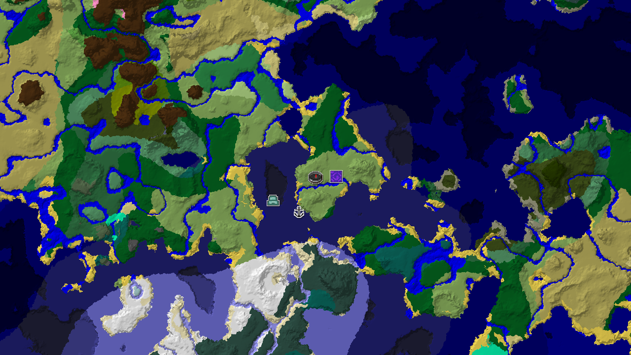 Ocean Monument, Shipwreck, and Ruined Portal Near Spawn