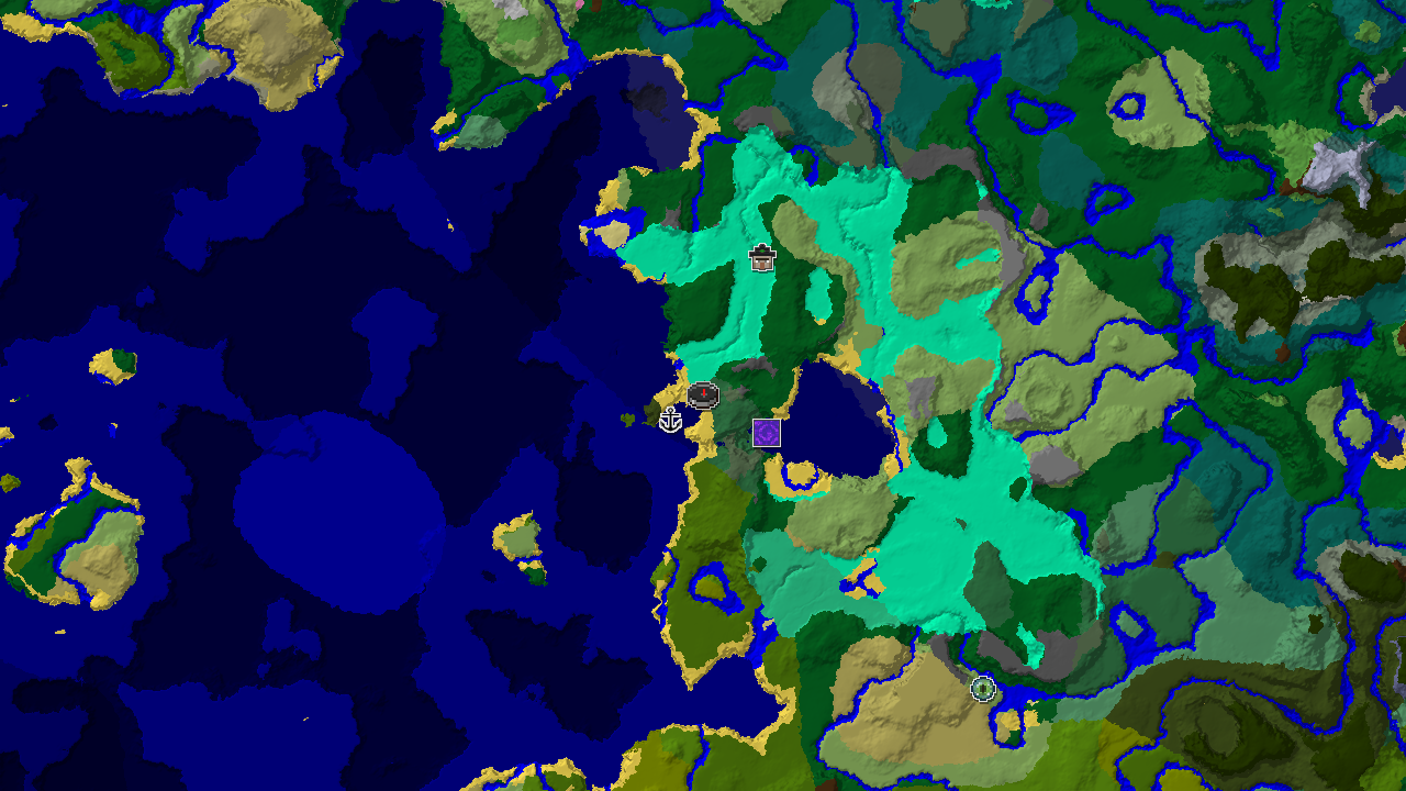 Windswept Forest Peaks and Nearby Swamps