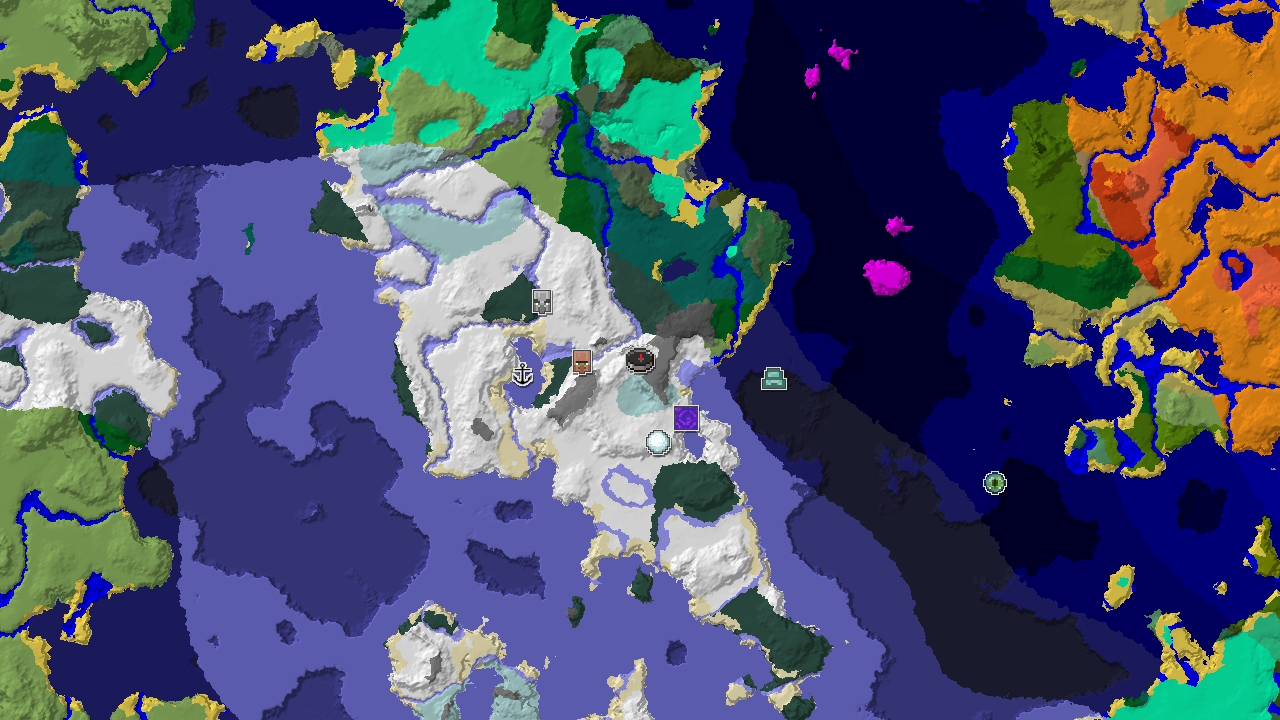 Ice Spikes and Winter Villages Near Spawn