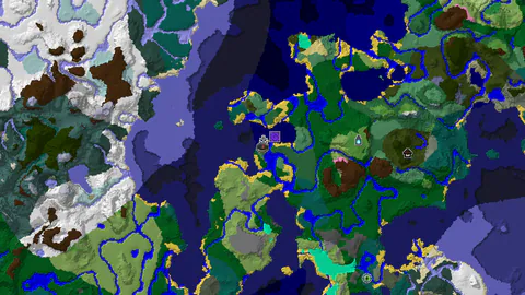 Spawn in Birch Woods, Near an Ancient City and Shipwreck