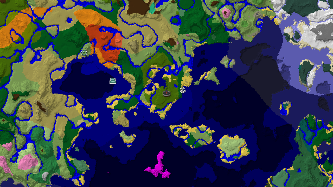 Jungle Spawn with Nearby Ocean Monument and Badlands