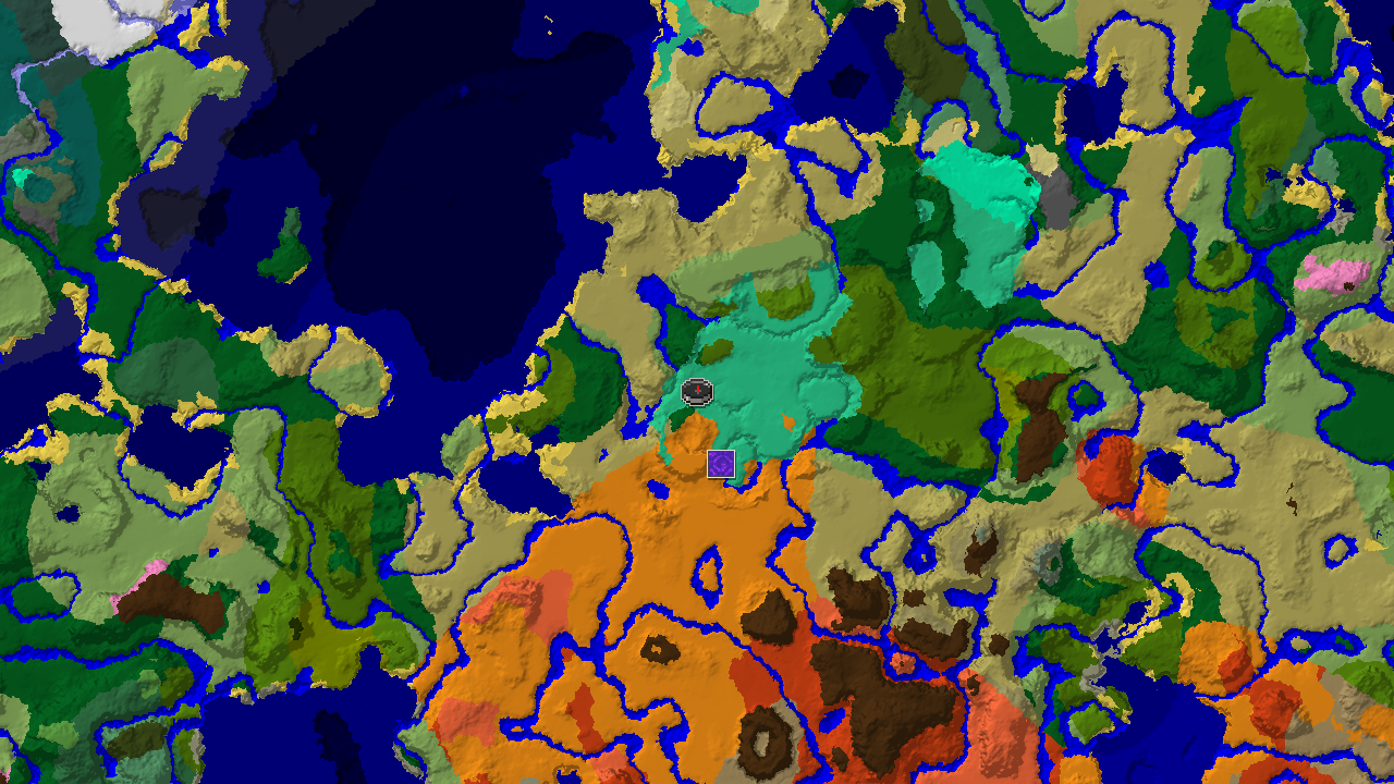 Mangrove Swamp Spawn with Desert and Savanna Nearby