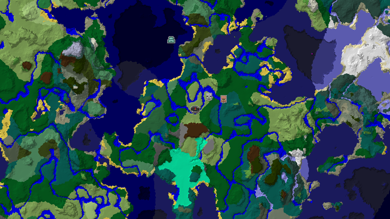 Ocean Monument Near Spawn in a Diverse Forested World