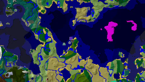 Ocean Monument Near Spawn with Coastal Jungles