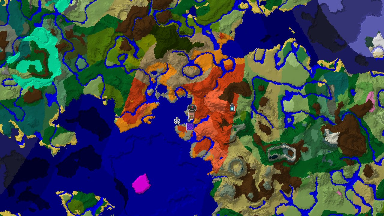 Ancient City Near Badlands and Warm Ocean Spawn