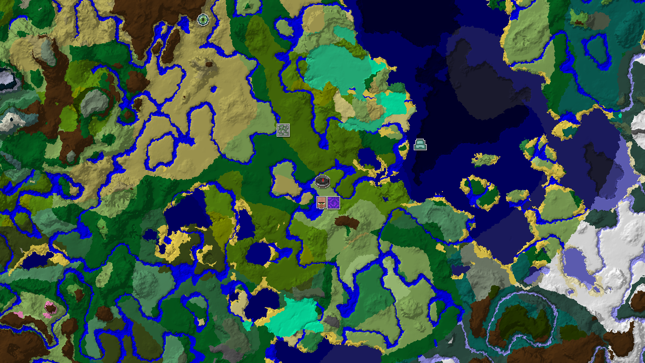 Waterside Village Amidst Diverse Jungles at Spawn
