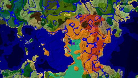 Desert Spawn With Nearby Mangrove Swamp and Desert Pyramid