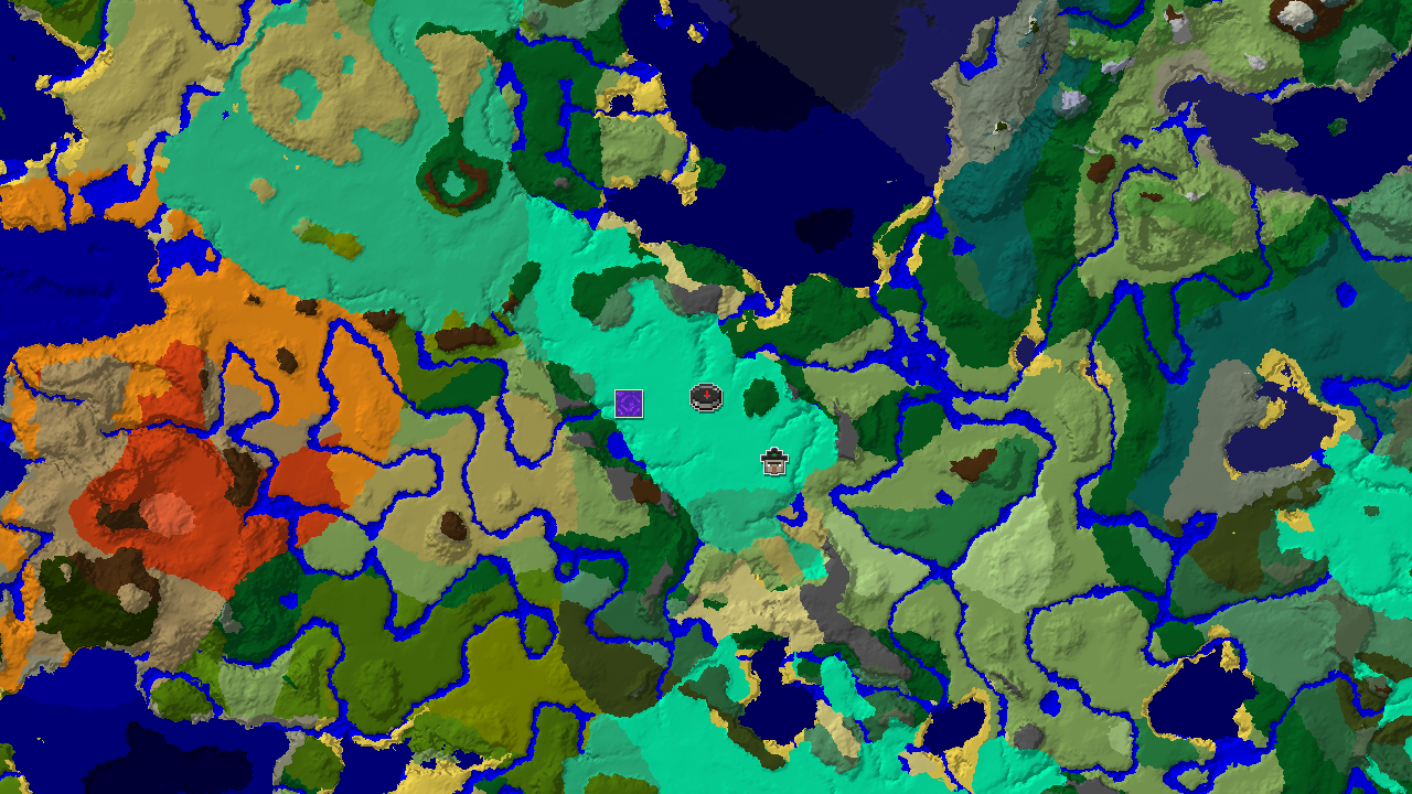 Swamp Spawn with 20 Biomes and Nearby Witch Hut