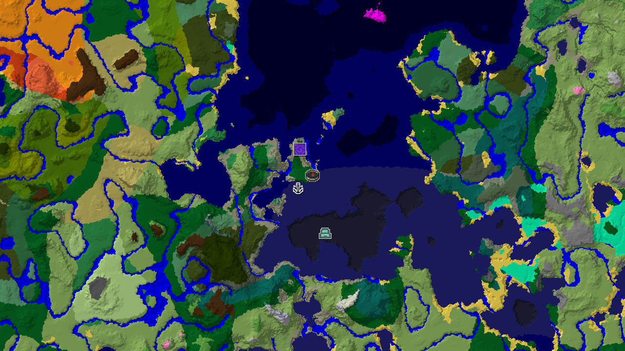 Coastal Spawn with Close Ocean Monument and Varied Biomes