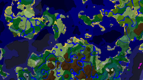 Flower Forest Spawn with Nearby Ruined Portal