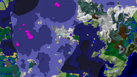 Spawn at a Village in a Cold, Icy World