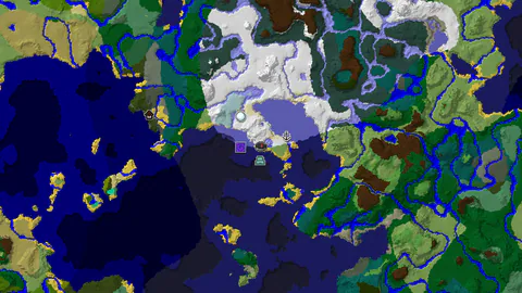 Spawn in Snowy Plains, Explore Icy Oceans and a Mansion