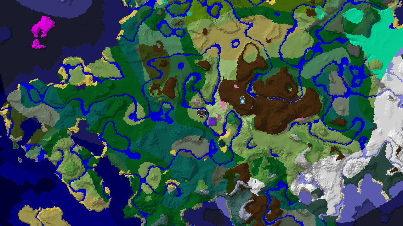 Cherry Grove and Ancient City Near Plains Spawn