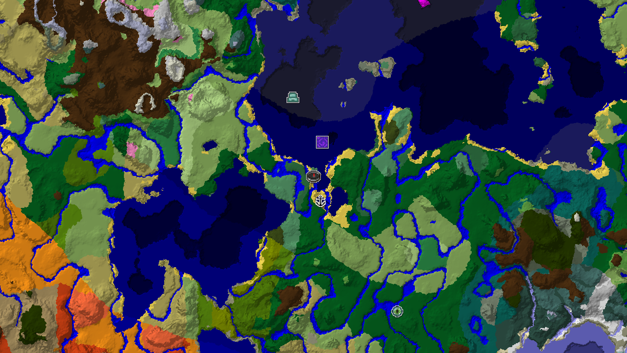 Ocean Monument and Jungle Biomes Near Spawn