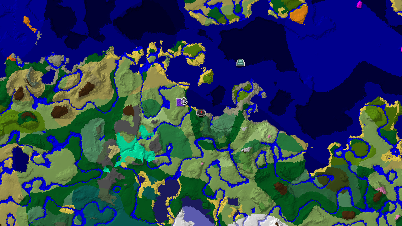 Ocean Monument and Jungle near Forest Spawn