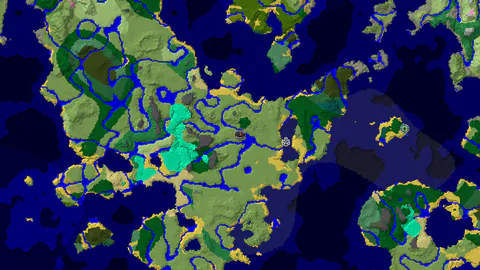 Plains Spawn with Nearby Windswept Hills and Ocean