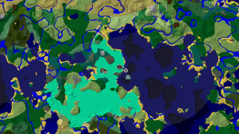 Spawn in a Swamp with an Ocean Monument Nearby