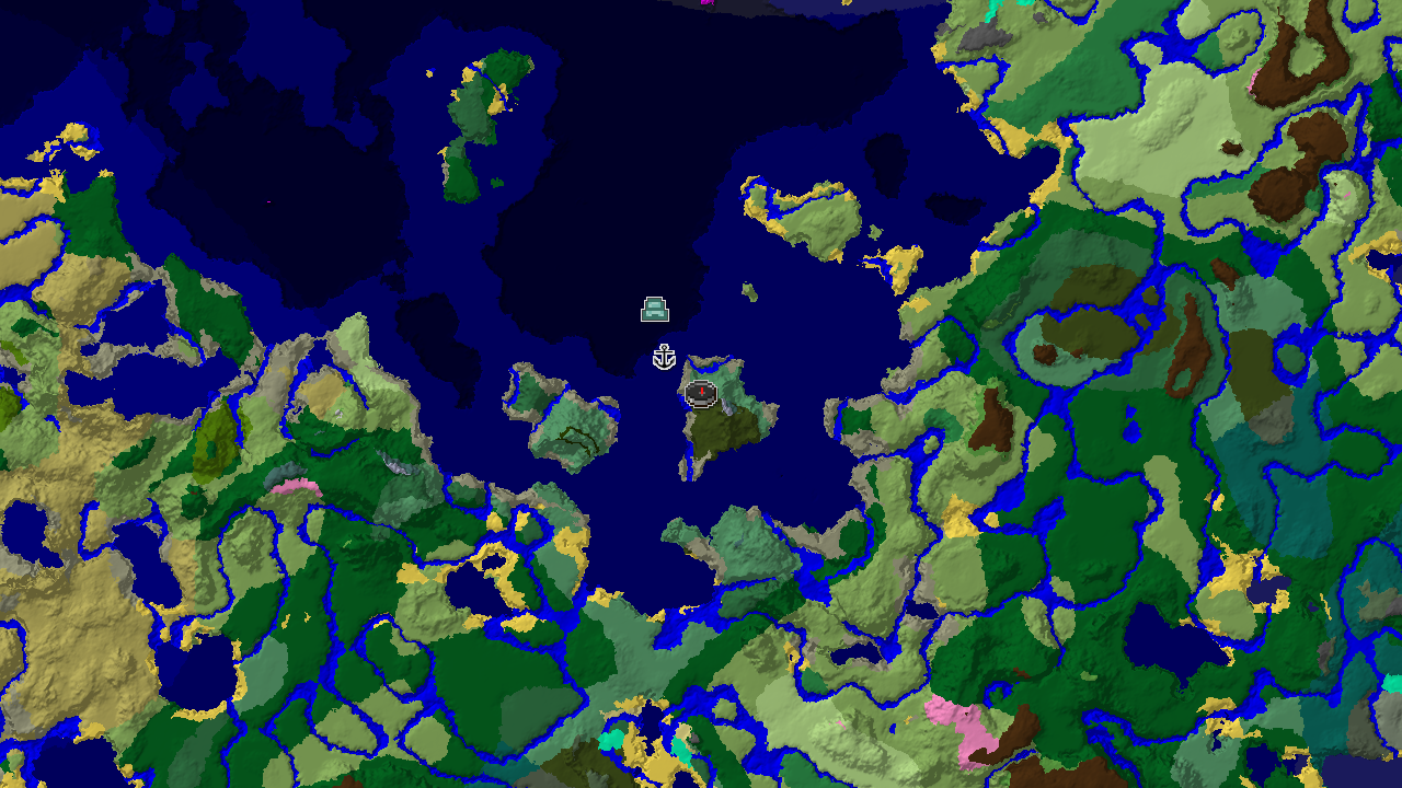 Spawn in Old Growth Birch Forest, Near an Ocean Monument