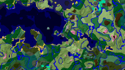 Ocean Monument and Village Start with Diverse Biomes