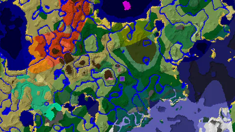 Spawn Near a Flower Forest and a Village