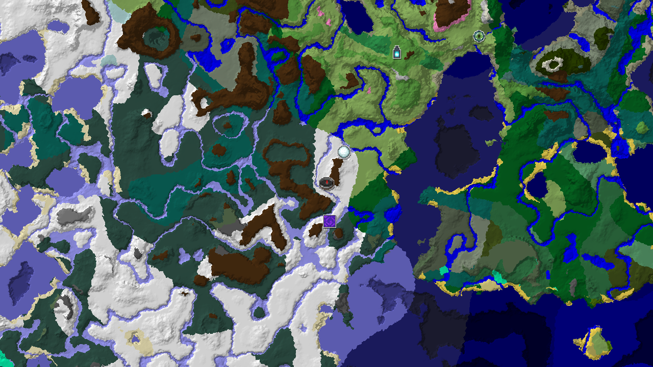 Snowy Plains Start with Nearby Ancient City and Igloo