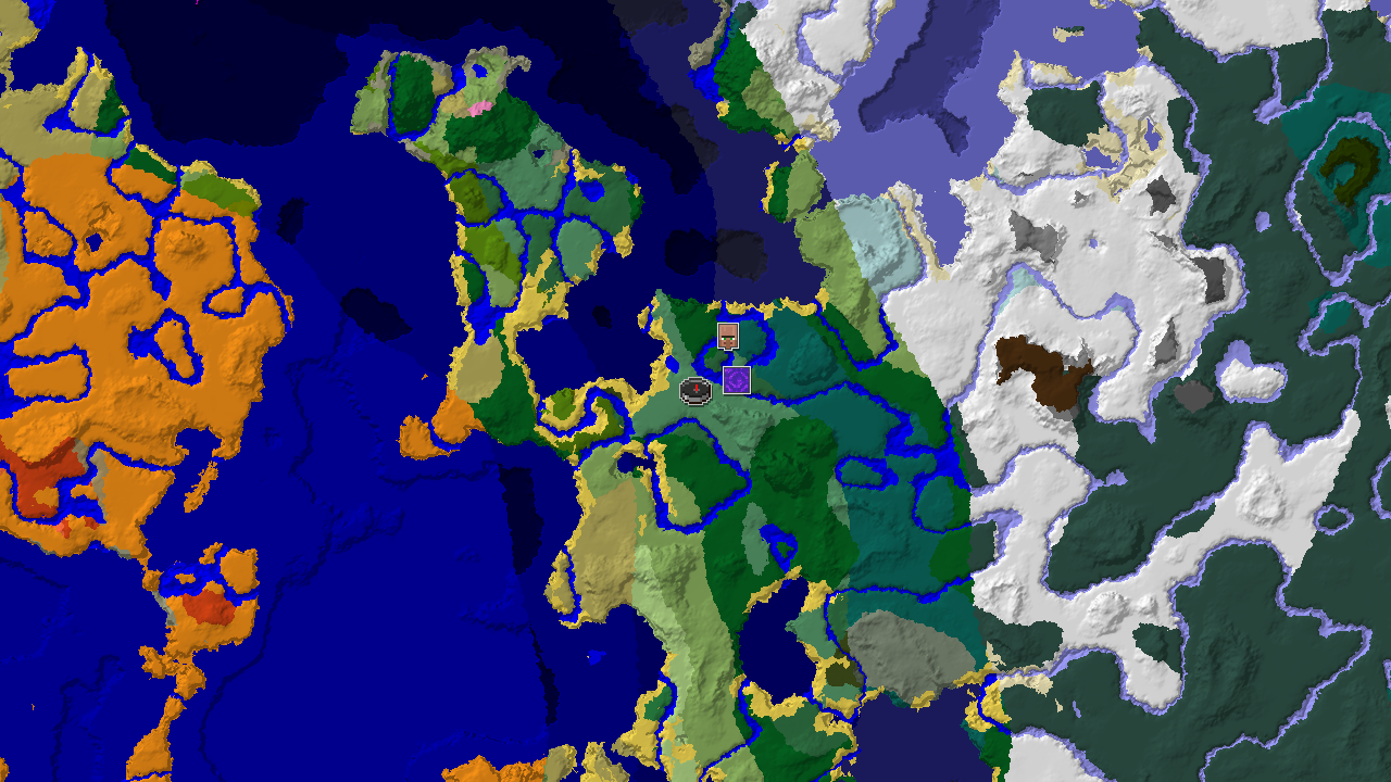 Spawn Near a Waterside Village in Old Growth Birch