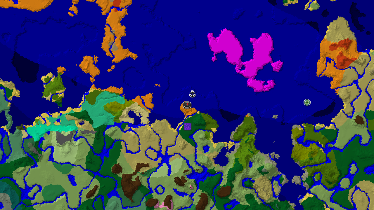 Coastal Desert Spawn with Nearby Jungle and Mushroom Fields