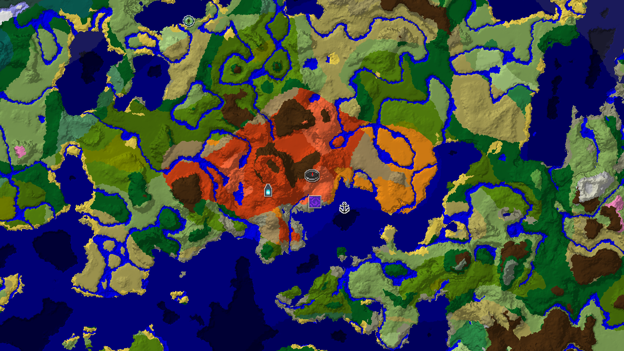 Eroded Badlands Spawn with Nearby Jungle and Ancient City