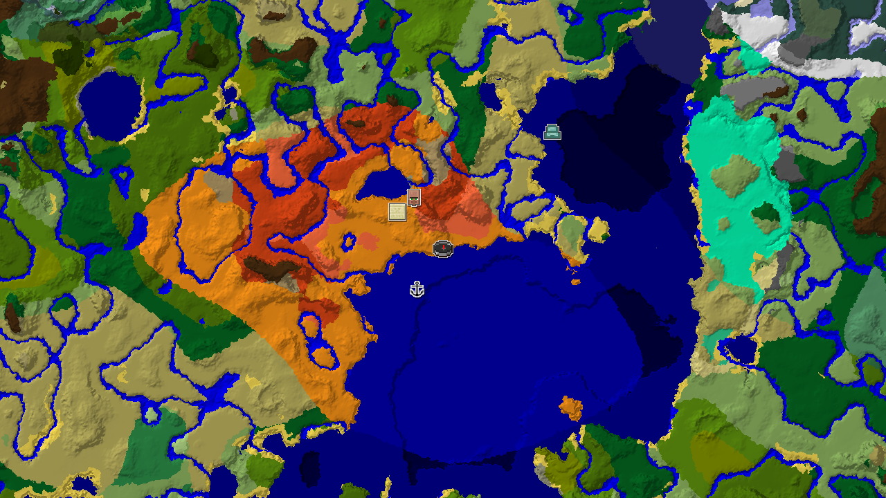 Eroded Badlands and Desert Mesa Near Spawn