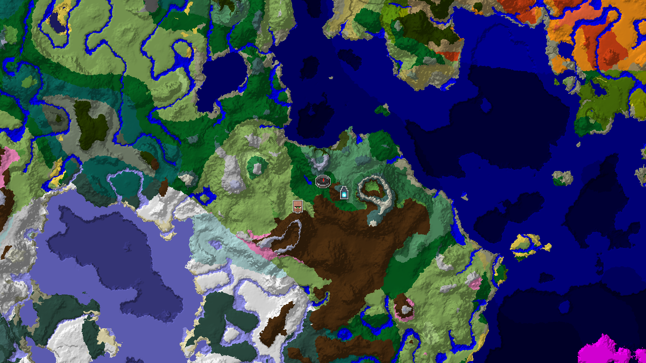 Ancient City at Spawn with Villages, Peaks, and Plains