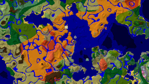 Desert Spawn with Nearby Badlands and Warm Ocean
