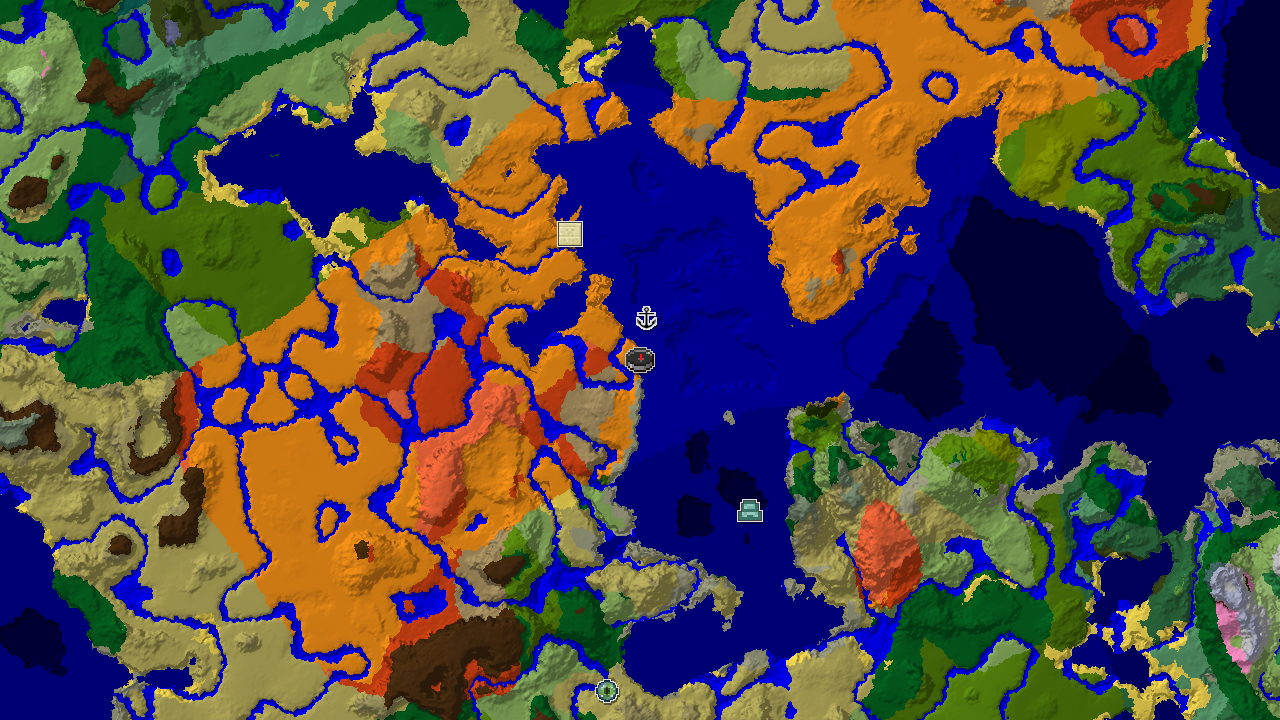 Desert Spawn with Nearby Badlands and Warm Ocean