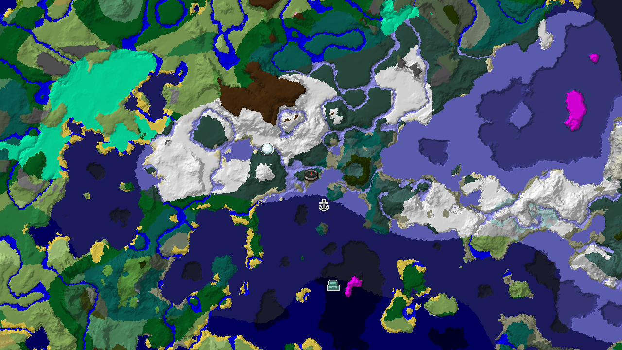 Spawn in Taiga with an Ocean Monument Nearby